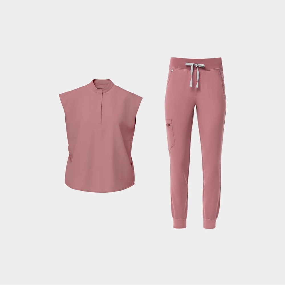 Figs mauve scrub set